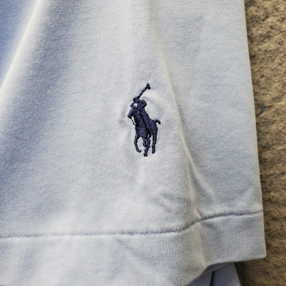 Polo Ralph Lauren Golf Polo Shirt Mens L Blue 2018 US Open Performance Popover